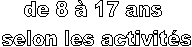 de 8  17 ans 
selon les activits
